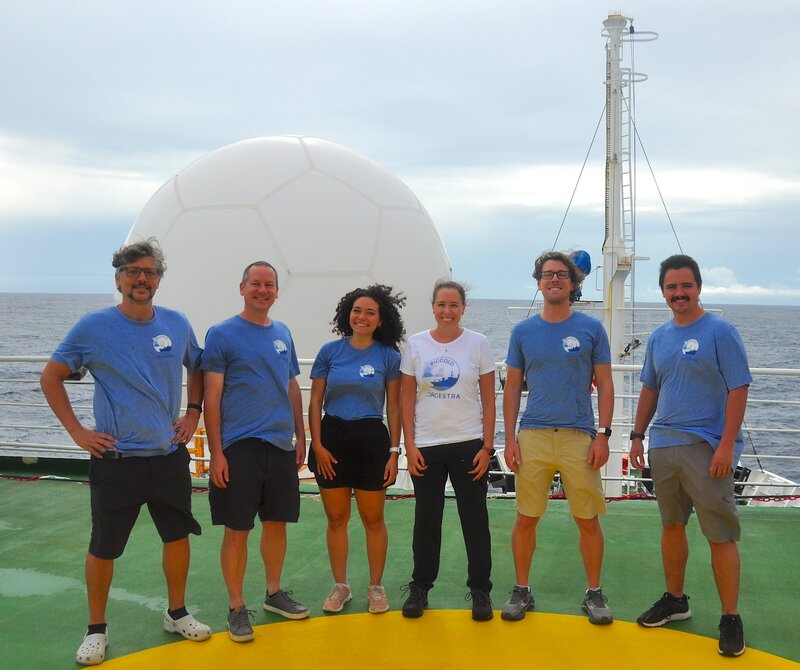 The PICCOLO team on the RV Meteor.