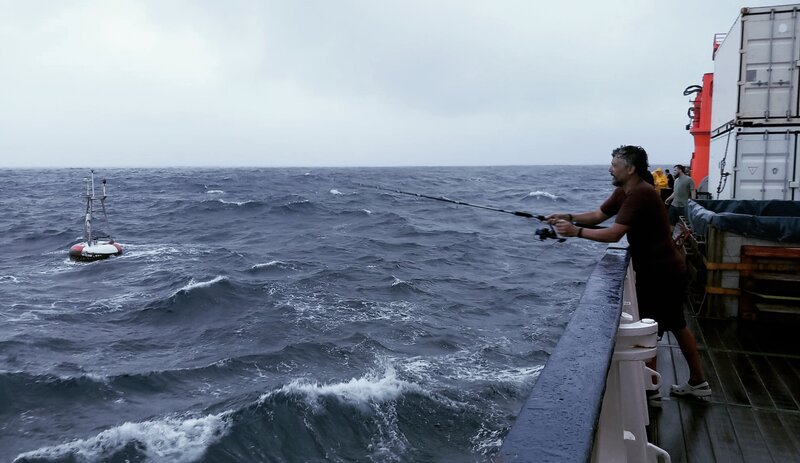 Fishing on RV METEOR.